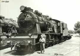 Locomotora de vapor 240-2260 (serie RENFE 240-2241 a 2315 y 240- 2336 a 2425) (Ex serie MZA 1401 ...