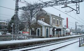 Estación de Collado Mediano (Madrid) de la línea de Villalba a Segovia