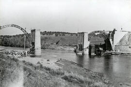 Reconstrucción del puente del Águeda en la línea de Salamanca y Fuentes de Oñoro km 87,304