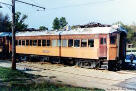 Coche de viajeros, tomado en el Fox River Trolley Museum.