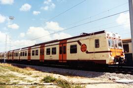 Automotores eléctricos de la serie 445 de RENFE, prototipo de tren fabricado en 1984 por CAF, MAC...