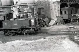 Depósito de material de la estación de Alicante - Benalúa de la línea de Alicante a Murcia