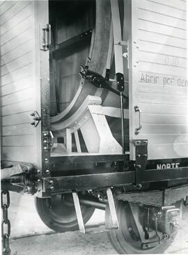 Vagón foudre de la Compañía del Norte SVM - 4, fabricado en los talleres de Herederos de Ramón Mú...