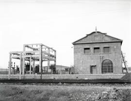 Subestación de Peñalajo en construcción. Línea de Manzanares a Cordoba