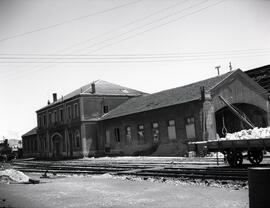 Depósito de material y tracción de la estación de Pamplona de la línea de Zaragoza a Alsasua