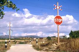 Paso a nivel sin barreras en Requena