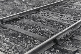 Junta aislante de carril en la estación de Barcelona-Término