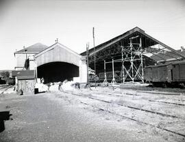 Estación de Pamplona y depósito de material y tracción, de la de la línea de Zaragoza a Alsasua