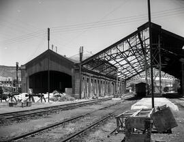 Estación de Pamplona y depósito de material y tracción, de la de la línea de Zaragoza a Alsasua