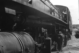 Locomotora de vapor 131 + 030 nº 202 con sistema Mallet del Ferrocarril del Tajuña de ancho métrico