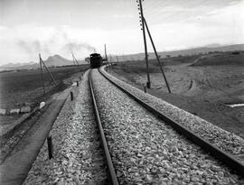 Puntos kilométricos de la línea de vía única. Línea de Bobadilla a Granada