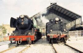 Locomotoras de vapor del Museo del Ferrocarril de Madrid