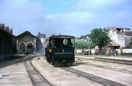 Locomotora de vapor nº 6 del Ferrocarril San Feliu de Guixol a Gerona (SFG), con rodaje 031 T y f...