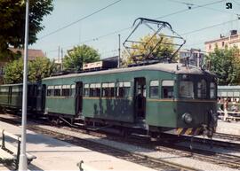 Automotor eléctrico FEVE para los Ferrocarrils de la Generalitat Valencia de la serie "Cincu...