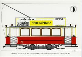 
Tranvía "viejos anónima". Serie 1/124. Año 1899. Reconstruido a partir de 1953
