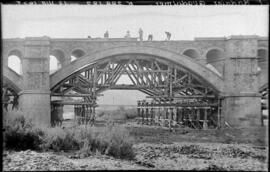 Sustitución de puentes metálicos. Línea Madrid a Badajoz. Km. 289,182. Puente sobre el río Guadal...