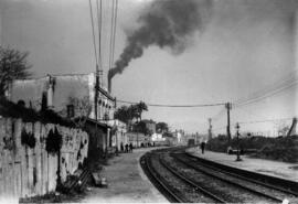Estación de San Andrés Condal de la línea de Barcelona a Portbou o de Barcelona a Cerbère
