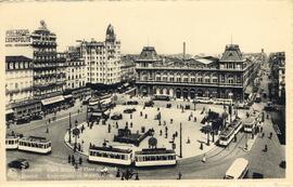 Bruselas. Plaza Rogler y estación del Norte