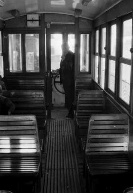 Interior de un tranvía de los Tranvías de Granada