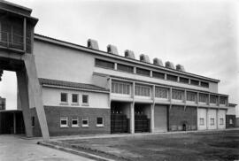 Exteriores de la subcentral eléctrica de Sagrera del Metro de Barcelona