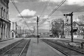 Entrada estación Mollet-San Fausto de la línea de Barcelona a Cerbère