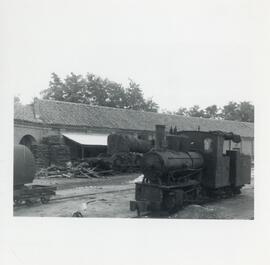 Locomotora de vapor posiblemente de la serie 030T en algún lugar de Tajuña