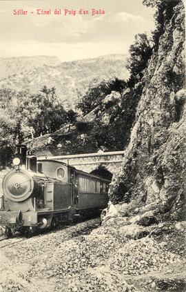 Túnel de Puig d'en Baña en Sóller