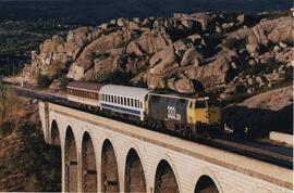 Tren Estrella Media Luna (Irún-Algeciras) a su paso por Bustarviejo-Valdemanco