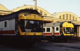 Automotores diésel de la serie 597 de RENFE, ex TER (Tren Español Rápido) (ex 9701 a 9760), en el...