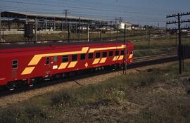 Automotores eléctricos de la serie 444 de RENFE, conocidos como electrotrenes, coches motores 9 -...