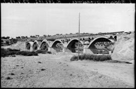 Sustitución de puentes metálicos. Línea Madrid a Badajoz, km 189,182. Puente sobre el río Guadalmez