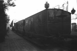 Centenario del Ferrocarril en España 1848-1948, cuya exposición se emplazó en el tinglado nº 2 de...