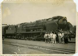 Tren correo en la estación de Ronda