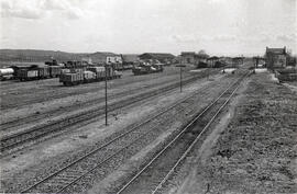 Estación de Zuera en la línea de Barcelona-Vilanova a Alsasua