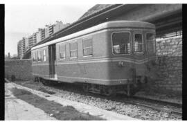 Automotor diésel Billard del Ferrocarril de Alicante a Villajoyosa y Denia (ESA), detenido en la ...