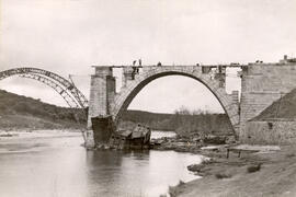 Reconstrucción del puente del Águeda en la línea de Salamanca y Fuentes de Oñoro km 87,304