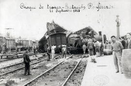 Choque de trenes en la estación de Ponferrada