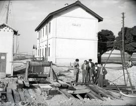 Estación de Poblete (Ciudad Real). Obras en proximidades estación