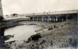 Obras de defensa ejecutadas en el puente sobre la ribera de la Nicoba, también denominado río Nic...