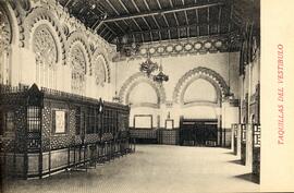 Taquillas del vestíbulo de la estación de Toledo de la línea Castillejo a Toledo