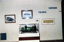 Sala de exposición del Museo Nacional Ferroviario con sede en la estación de Madrid – Delicias co...