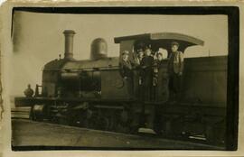 Locomotora estacionada en la estación de Ayamonte