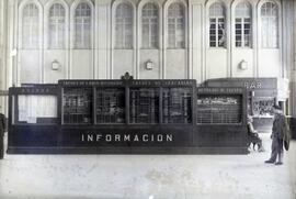 Panel de información de la estación de Madrid - Príncipe Pío