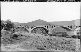 Sustitución de puentes metálicos.Línea Madrid-Badajoz. km. 289,182. Puente sobre el río Guadalmez.