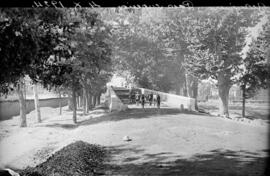 Obras en paso superior en Aranjuez de la línea Madrid-Alicante