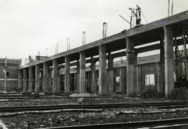 Estación de León en la línea de Palencia a La Coruña