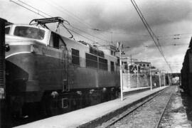 Estación de Villafranca del Panadés o Vilafranca del Penedès de la línea de Barcelona-Término a T...