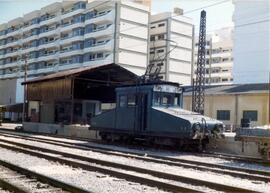 Locomotora eléctrica de maniobras Nº 4 de los Ferrocarriles de Vía Estrecha (FEVE). Construida po...