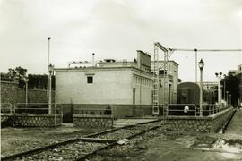 Subestación perteneciente al proyecto de electrificación del "Ocho Catalán" en la estac...