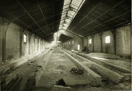 Habilitación de la cochera de carruajes de la estación de Barcelona - Pueblo de la línea de Barce...